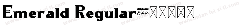 Emerald Regular字体转换